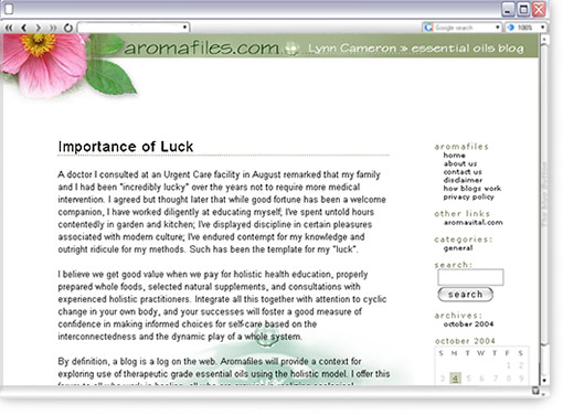 aromafiles.com blog